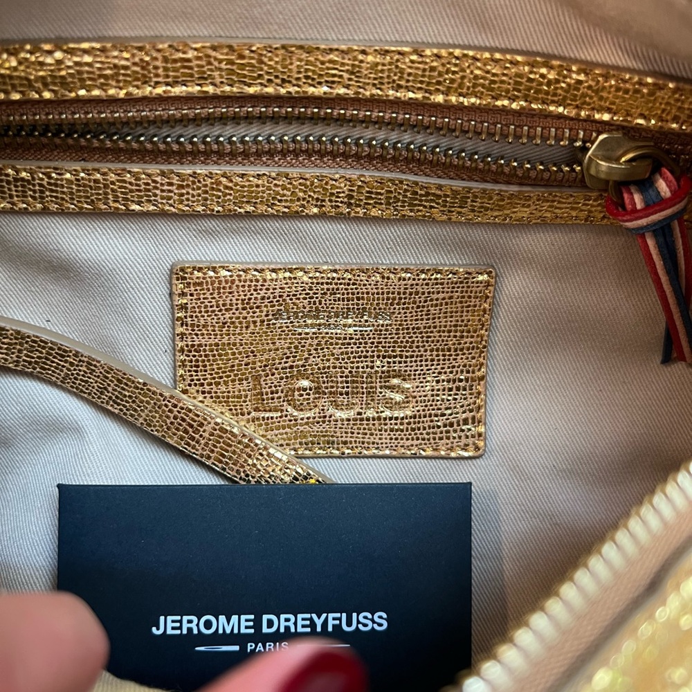 Jerome Dreyfuss Gold Shoulder Bag (NWT) - Picture 3 of 7